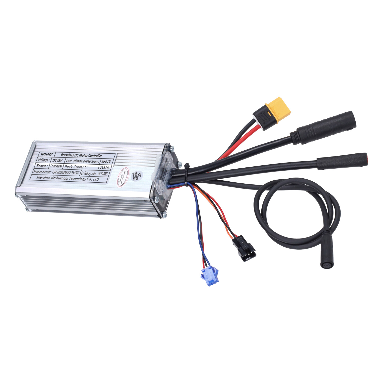Fatbike controller unit 48V 21A rode stekker voor 500W motor V20
