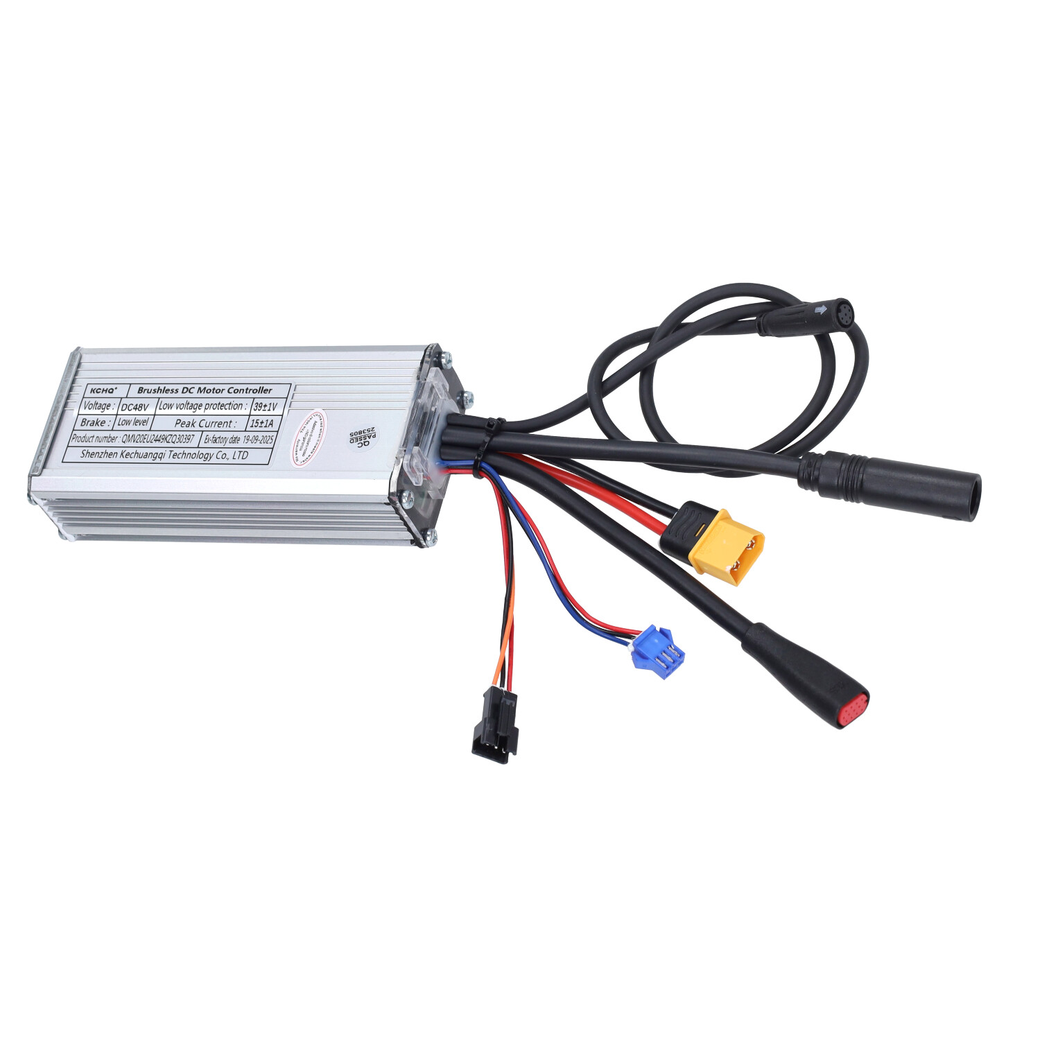Controller Unit 48V 15A zwarte stekker voor V20 fatbike