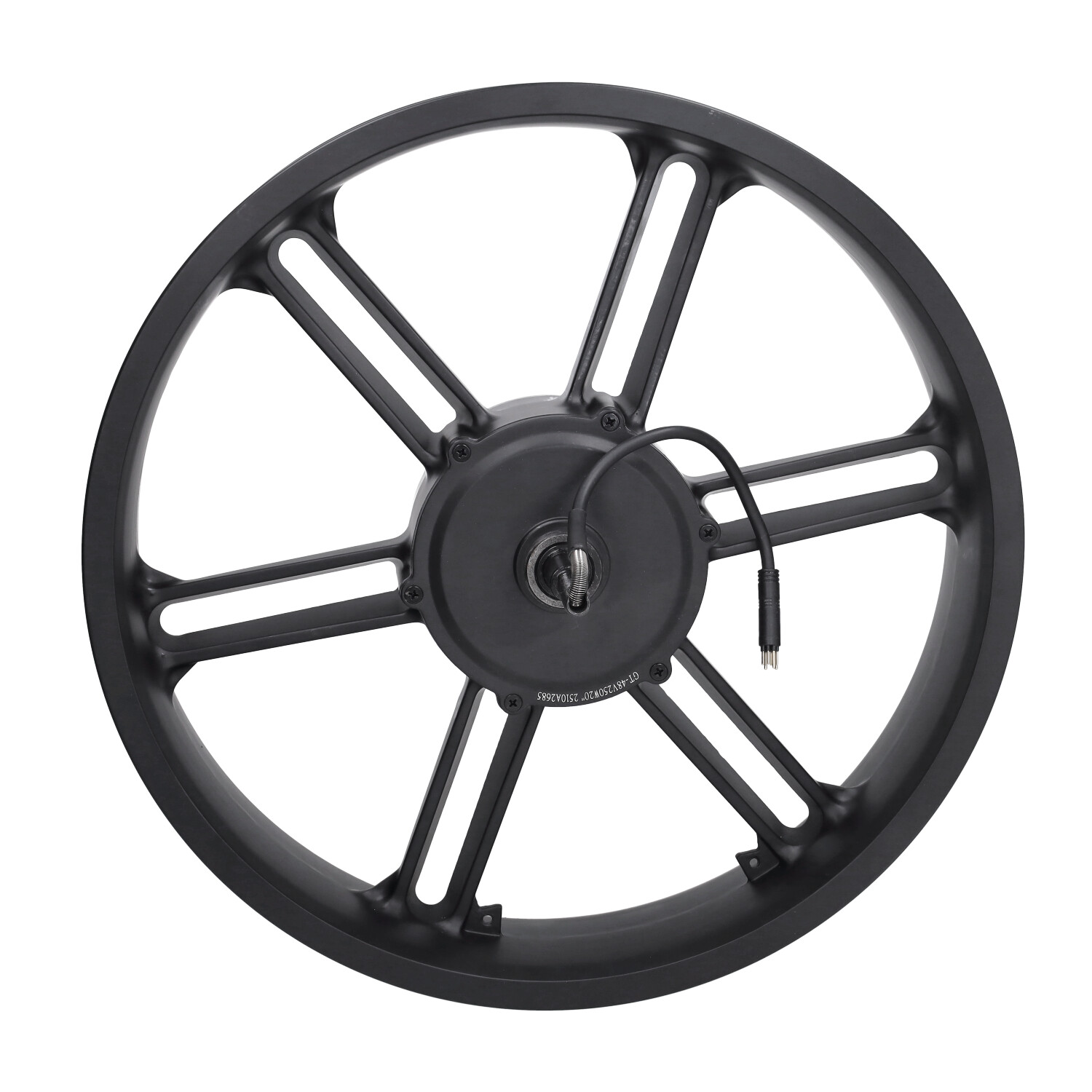 Baghjulsnavmotor 48V 500W sort stik V8 20 tommer fatbike