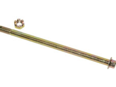Voorwielasser M12x220mm voor Tomos Rev en FS1 brommer