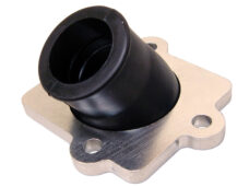 DMP draaibaar spruitstuk aluminium rubber 19-24mm Minarelli horizontaal