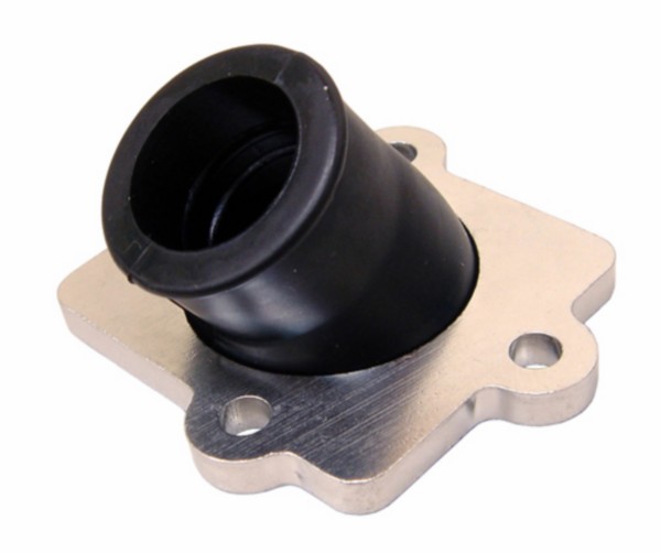 DMP draaibaar spruitstuk aluminium rubber 19-24mm Minarelli horizontaal