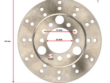 DMP remschijf 9-gaats 190mm universeel scooter brommer aftermarket