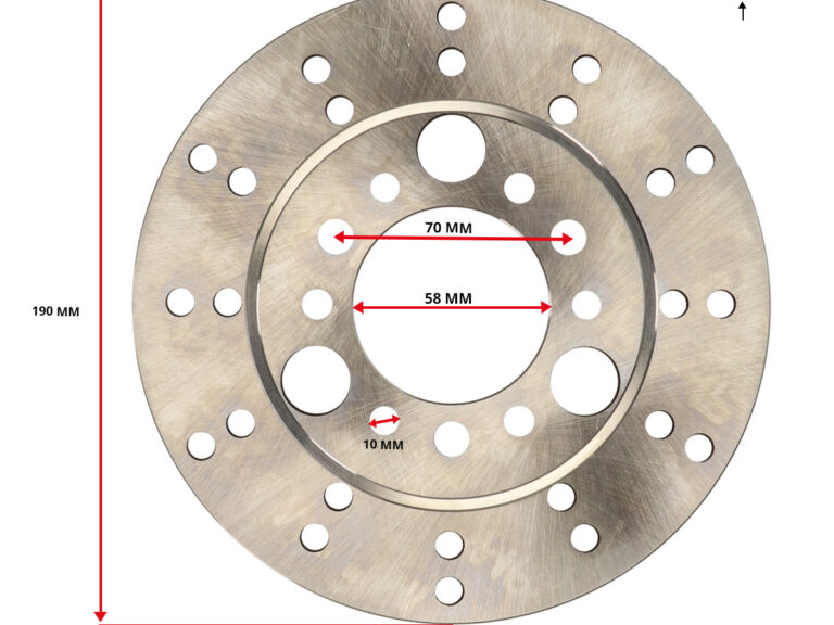 DMP remschijf 9-gaats 190mm universeel scooter brommer aftermarket