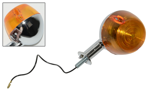 Chromen knipperlicht achter lang voor Yamaha FS1 brommer