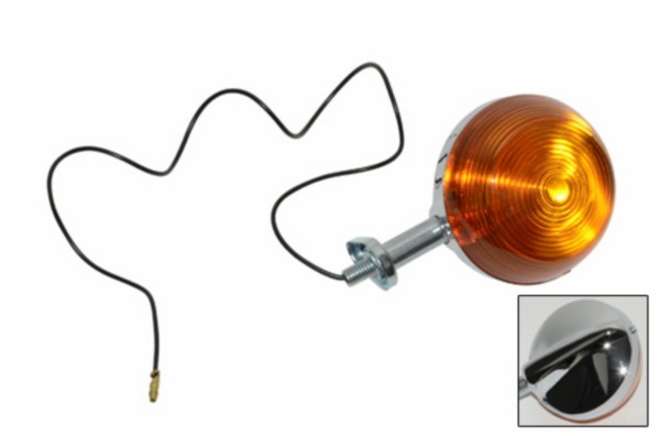 Chroom plat knipperlicht voor voorzijde Yamaha FS1 nieuw type