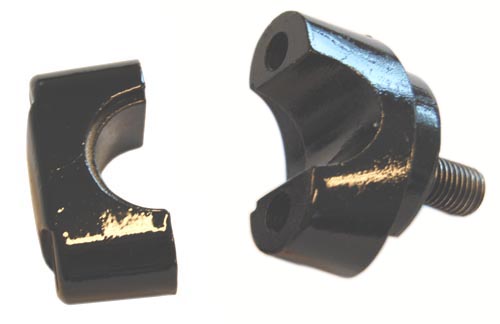 Stuurklem set boven+onder zwart 2-delig fs1