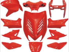 DMP plaatwerkset rood 11-delig voor Yamaha Aerox en MBK Nitro