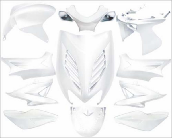 DMP plaatwerkset wit 11-delig voor Yamaha Aerox en MBK Nitro