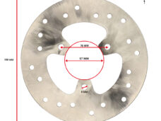 Oryginalna tarcza hamulcowa Yamaha 190 mm Jog Neo 3-otworowa OEM