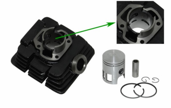 DMP cilinderset 50cc 40mm voor Yamaha DT-MX en RD-MX 2-takt