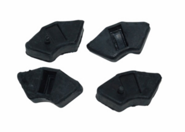 Rubberset 4-delig voor achterkettingwiel Yamaha FS1 brommer