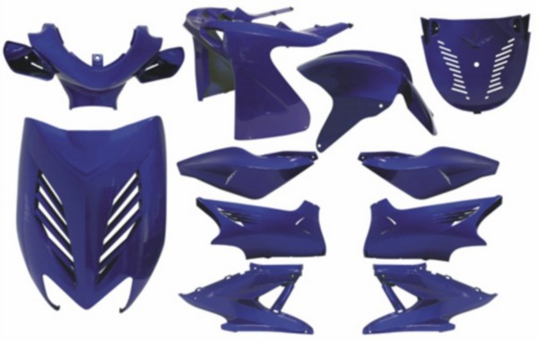 DMP Rossi-blauwe 11-delige plaatwerkset voor Yamaha Aerox en MBK Nitro