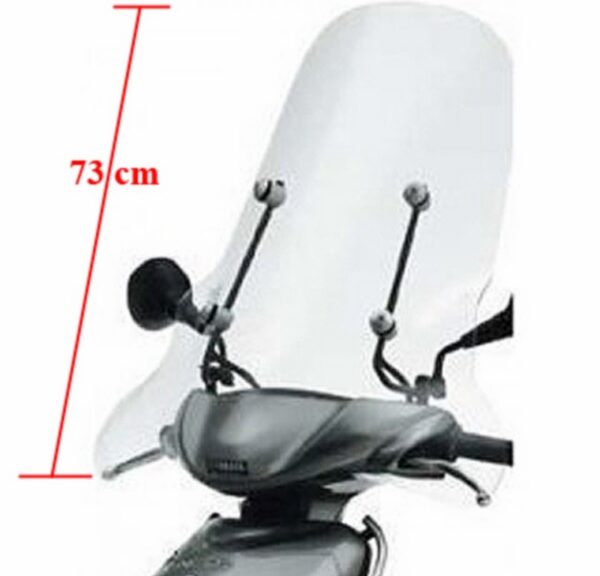 Origineel Yamaha hoog windscherm 73cm helder voor Neo's 4T scooter