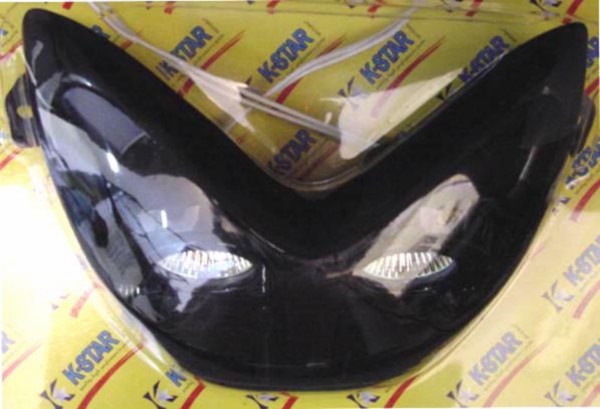 DMP Special halogeen koplamp zwart voor Yamaha Aerox scooter