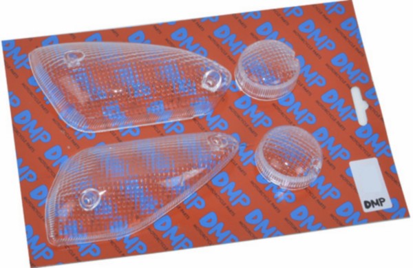 DMP knipperlichtglasset wit met schroefbevestiging voor Yamaha Aerox