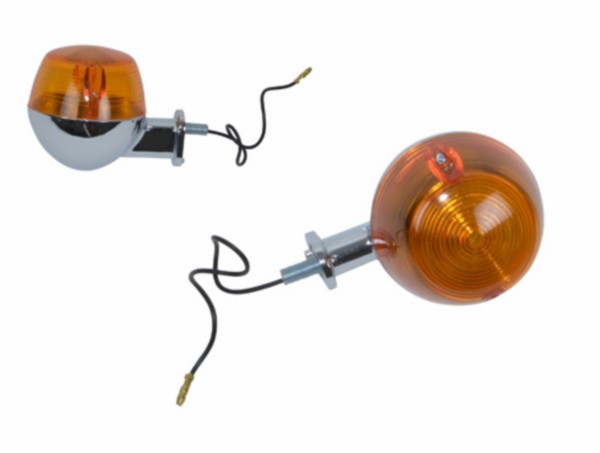 Chromen bol knipperlicht kort model voorzijde Yamaha FS1
