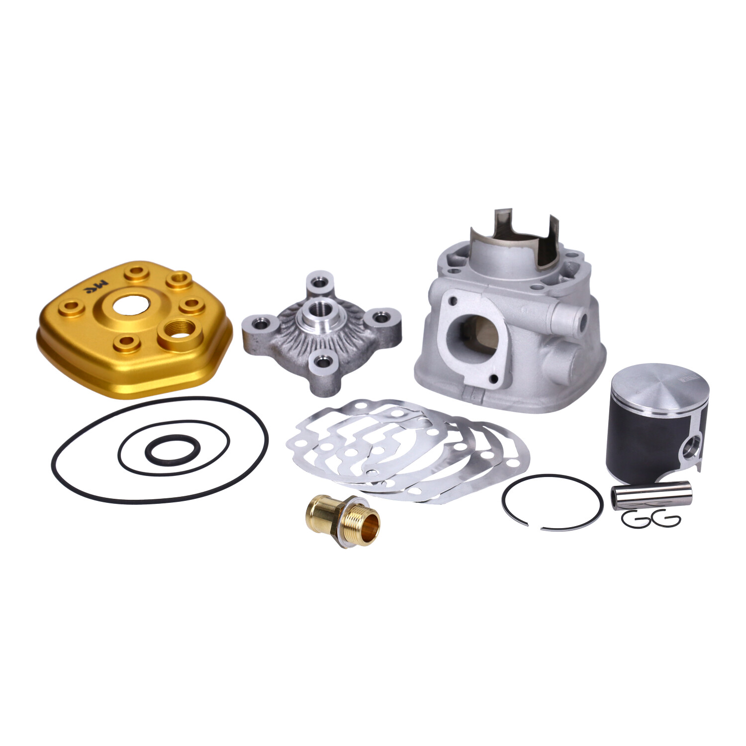 Metrakit Pro Race3 cilinder met kop 47.6mm Minarelli horizontaal LC