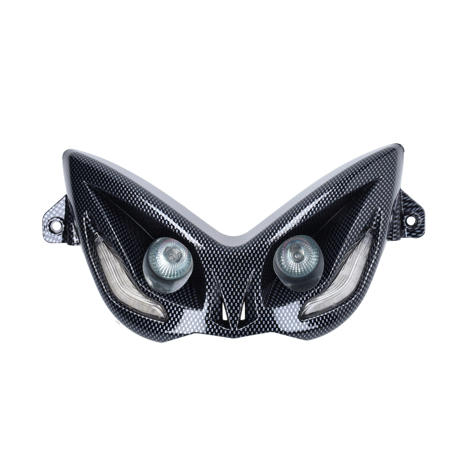 DMP halogeen koplamp carbon LED knipperlichten Yamaha Aerox MBK Nitro