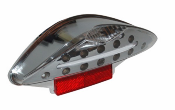 DMP LED achterlicht chroom voor Yamaha Aerox tot 2013