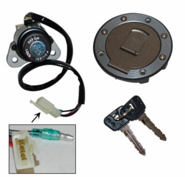 DMP contactslot set met sleutels voor Yamaha TZR 50 tot 2002