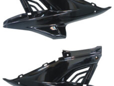 Juego de paneles laterales DMP en color negro central para Yamaha Aerox