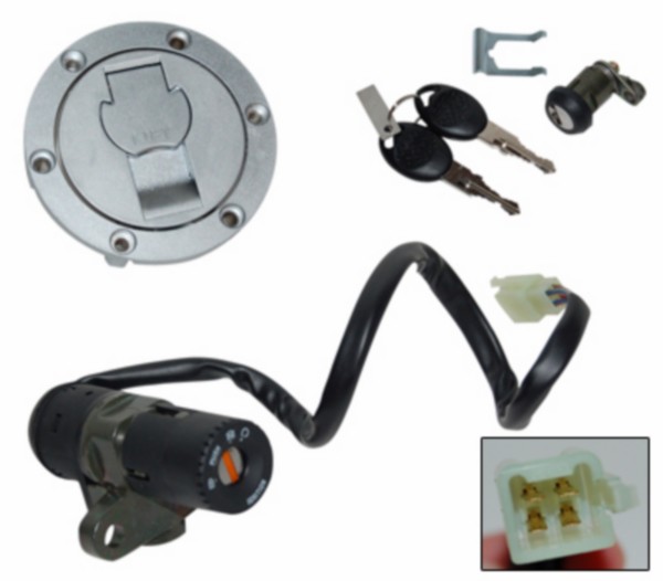 DMP contactslot set met twee sleutels voor Yamaha TZR 50