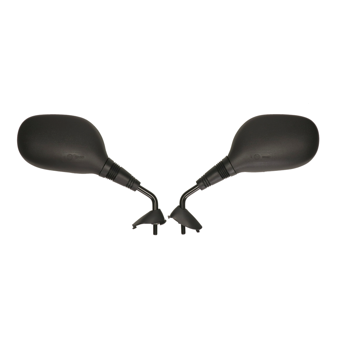 Spiegelset Dmp Origineel Model E-keur M8 Zwart Voor Yamaha Neo En Ovetto 2t - Afbeelding 4