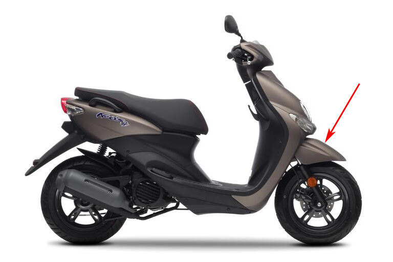 Voorspatbord Yamaha origineel — geschikt voor Yamaha Titanium Bruin