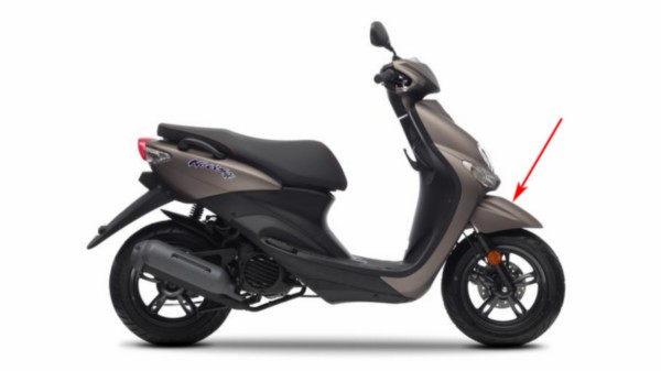 Yamaha Neo's origineel voorspatbord Titanium Bruin/Grijs kleurcode PN