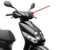 Cache-guidon Yamaha d'origine noir minuit SMX Neo