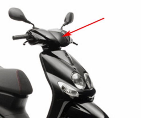 Originele Yamaha stuurkap boven zwart Midnight SMX voor Neo's