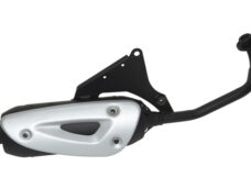 Escapamento Tecno preto para Yamaha Aerox Nitro Neo Ovetto 4 tempos