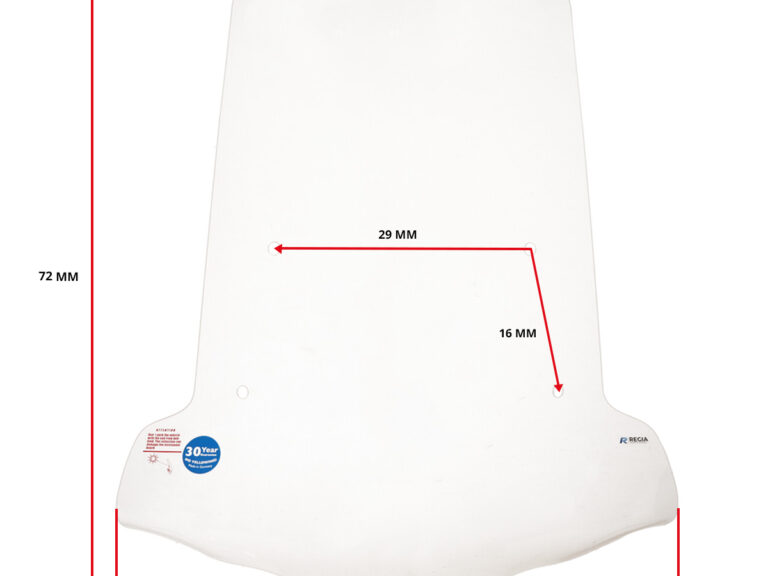 Windscherm Regia Met Bevestigingsset (made In Eu) Hoog V.a. 2013 72cm Helder Neo 4t Ubs-rem