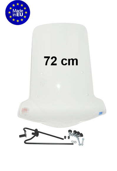 Windscherm Regia met bevestigingsset hoog v.a. 2013 72cm helder neo 4t UBS-rem