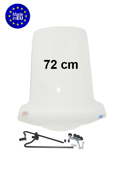 Regia hoog helder windscherm 72cm voor Yamaha Neo 4T