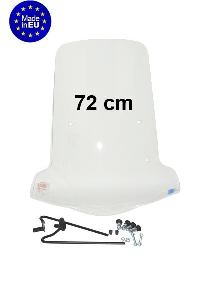windscherm Regia met bevestigingsset (made in EU) hoog v.a. 2013 72cm helder neo 4t UBS-rem