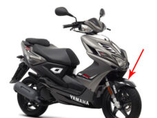 Yamaha Aerox original front fender metallic black 2013