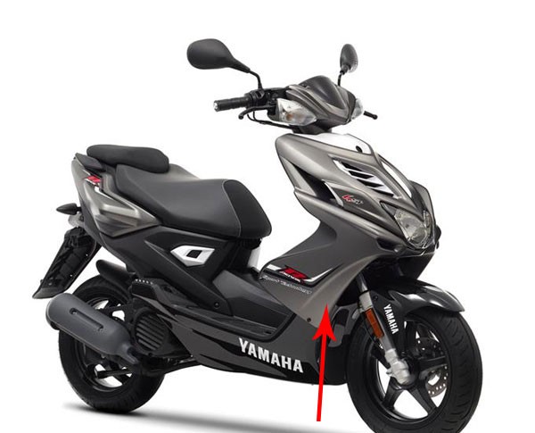 voorscherm Yamaha origineel onder grijs mat aerox 2013 1phf835j01p0