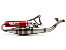 Yasuni Z uitlaat rood TUB901R voor Minarelli horizontaal motorblok
