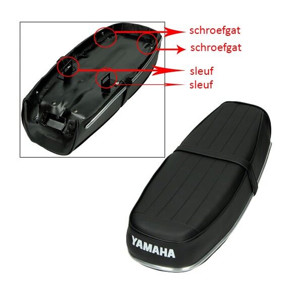 buddyseat origineel model (made in EU) Yamaha zwart fs1