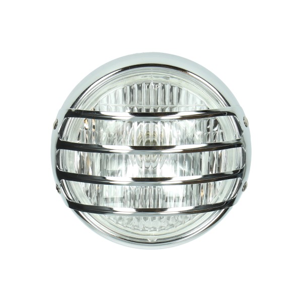 DMP koplamp met rooster 145mm chroom voor Yamaha FS1