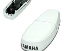 Witte verstelbare buddyseat origineel model voor Yamaha FS1 brommer