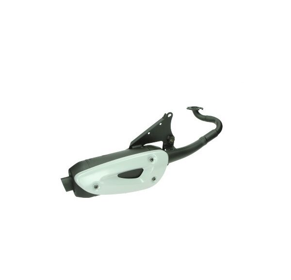 uitlaat tecno standaard model straight (made in EU) zwart minarelli hor=op=op