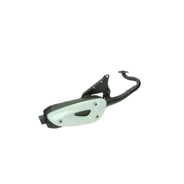 uitlaat tecno standaard model straight (made in EU) zwart minarelli hor=op=op