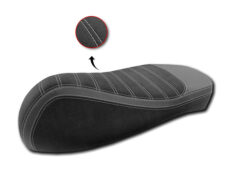 Housse de selle Black Xtreme à rayures Alcantara pour Yamaha X-Max