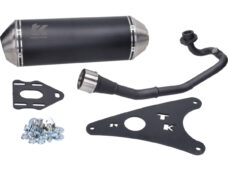 Gmax Turbokit exhaust black for Yamaha Aerox Neo's MBK Nitro Ovetto 4T