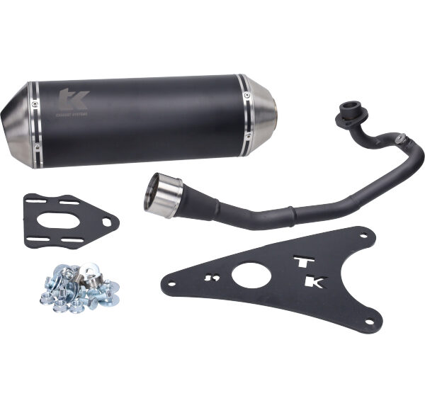 Uitlaat Turbokit 4t E-KEUR Gmax zwart nitro 4t