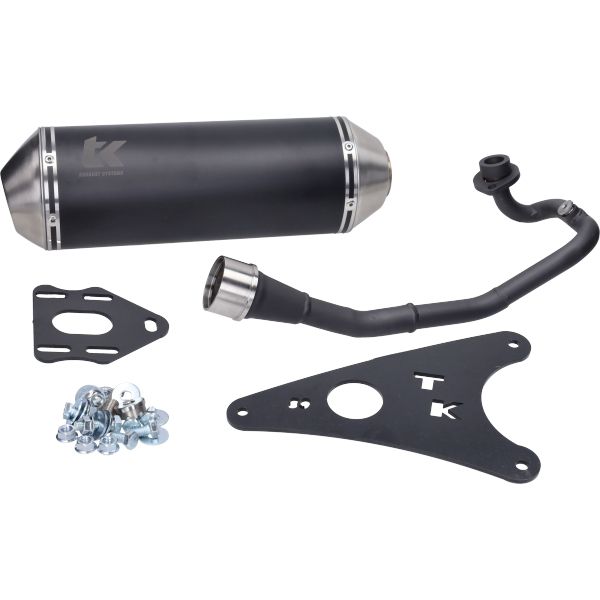 Gmax Turbokit uitlaat zwart voor Yamaha Aerox Neo's MBK Nitro Ovetto 4T