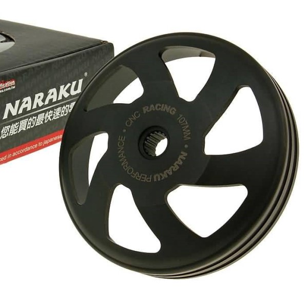 Naraku CNC koppelinghuis 107mm Minarelli horizontaal Yamaha Malaguti
